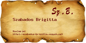 Szabados Brigitta névjegykártya