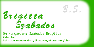 brigitta szabados business card